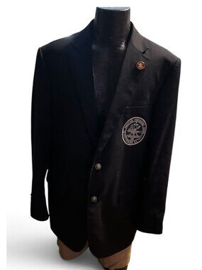St. Augustine Prep School Uniform Blazer Jacket 46L Bocaccio Uomo